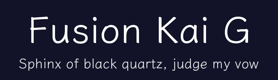 Fusion Kai G by Fontworks Inc. — Script Handwritten Font — thumbnail 2
