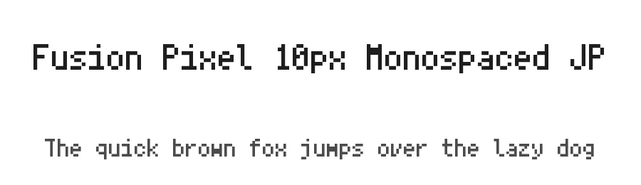 Fusion Pixel 10px Monospaced JP