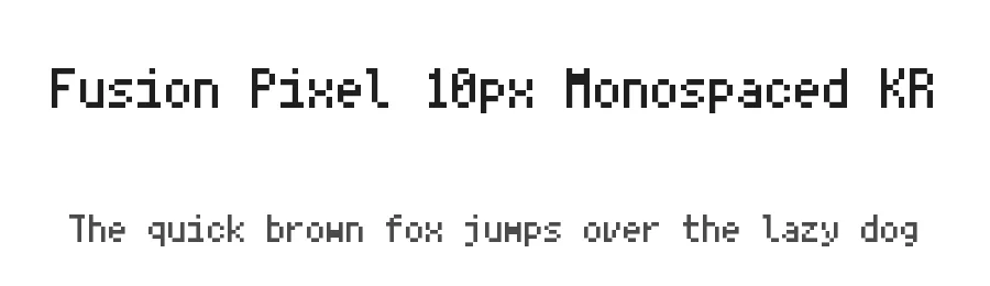 Fusion Pixel 10px Monospaced KR