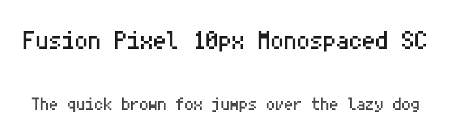 Fusion Pixel 10px Monospaced SC