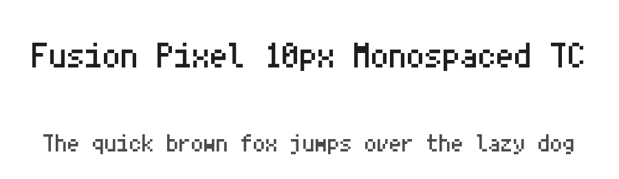 Fusion Pixel 10px Monospaced TC