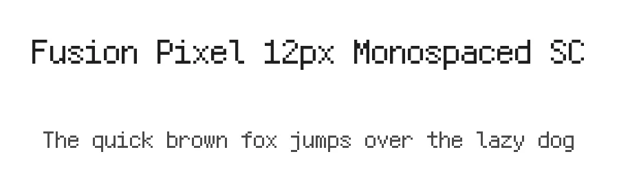 Fusion Pixel 12px Monospaced SC