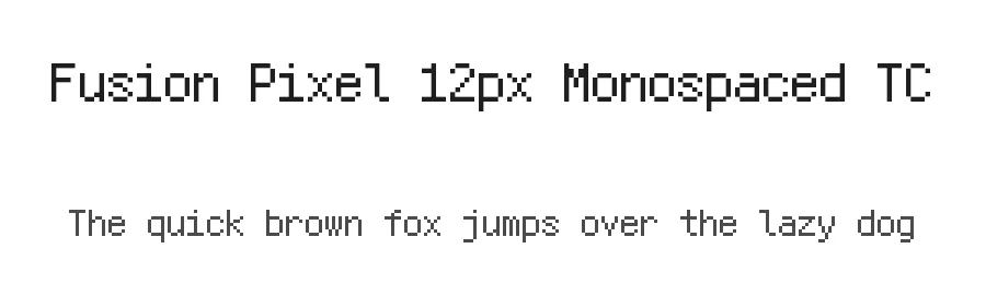Fusion Pixel 12px Monospaced TC