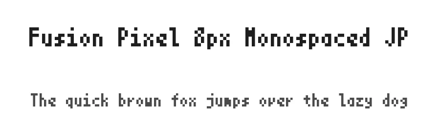 Fusion Pixel 8px Monospaced JP