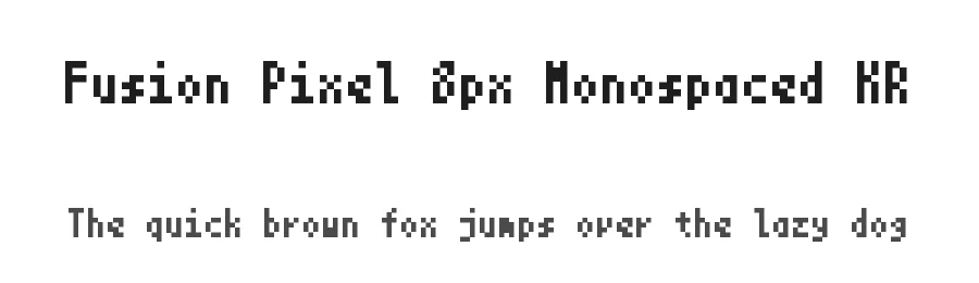 Fusion Pixel 8px Monospaced KR