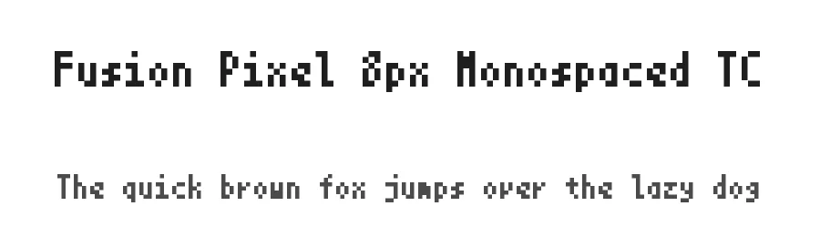 Fusion Pixel 8px Monospaced TC