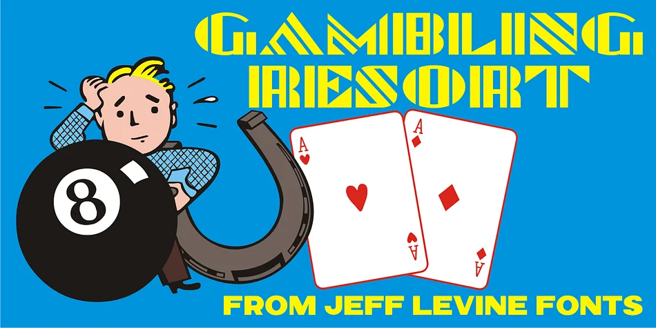 GAMBLING RESORT JNL by Jeff Levine Fonts — Decorative Font
