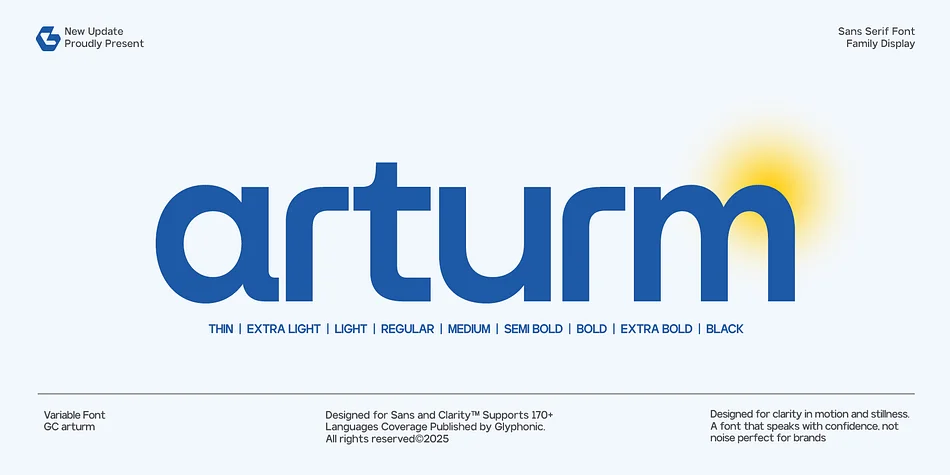 GC Arturm by Glyphonic — Display Font
