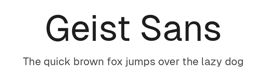 Geist Sans