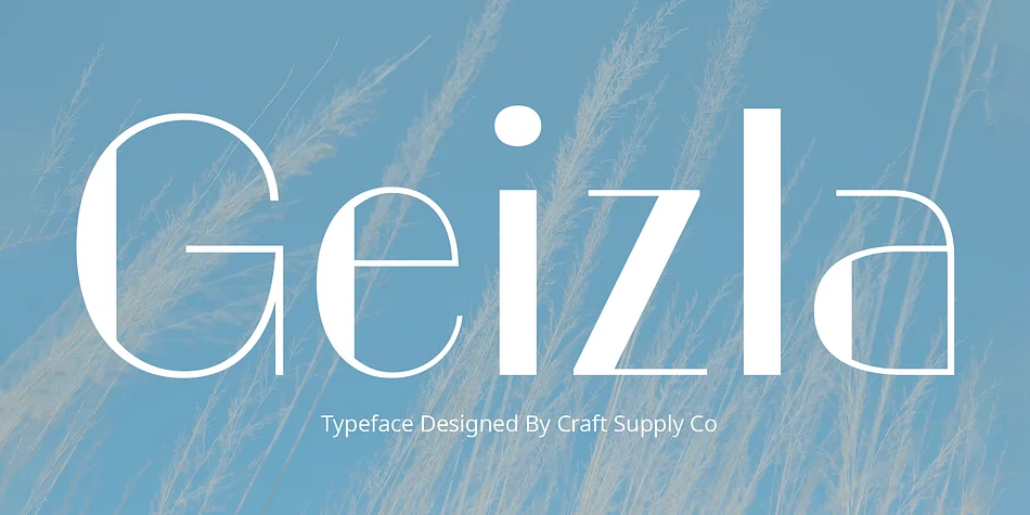 Geizla by Craft Supply Co. — Decorative Font