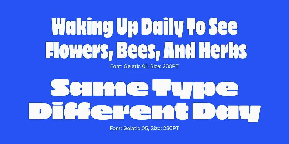 Gelatic by Groteskly Yours — Display Font — thumbnail 5