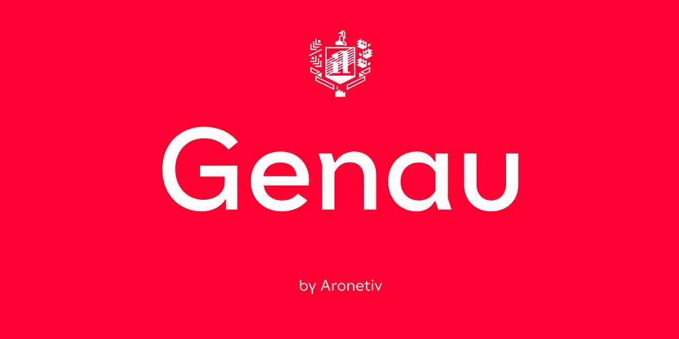 Genau by Aronetiv β Display Font