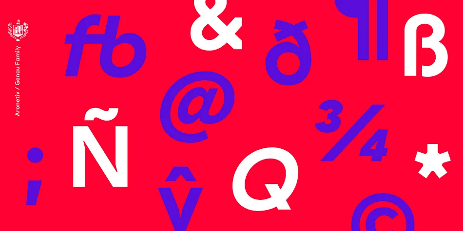 Genau by Aronetiv — Display Font — thumbnail 10