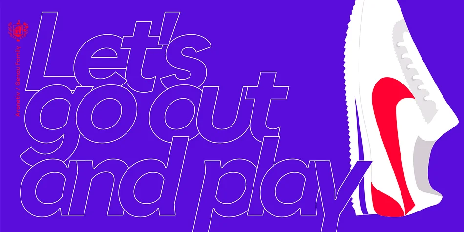 Genau by Aronetiv — Display Font — thumbnail 3