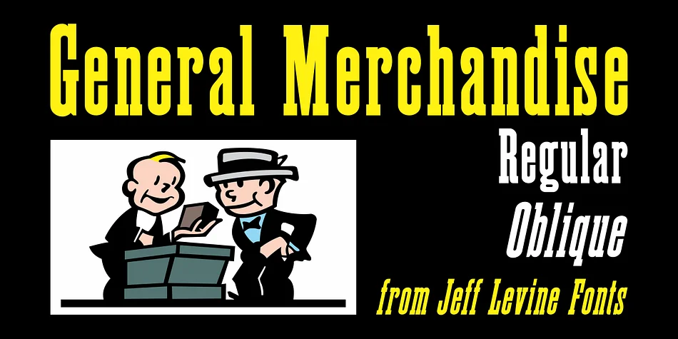 General Merchandise JNL by Jeff Levine Fonts β Decorative Font