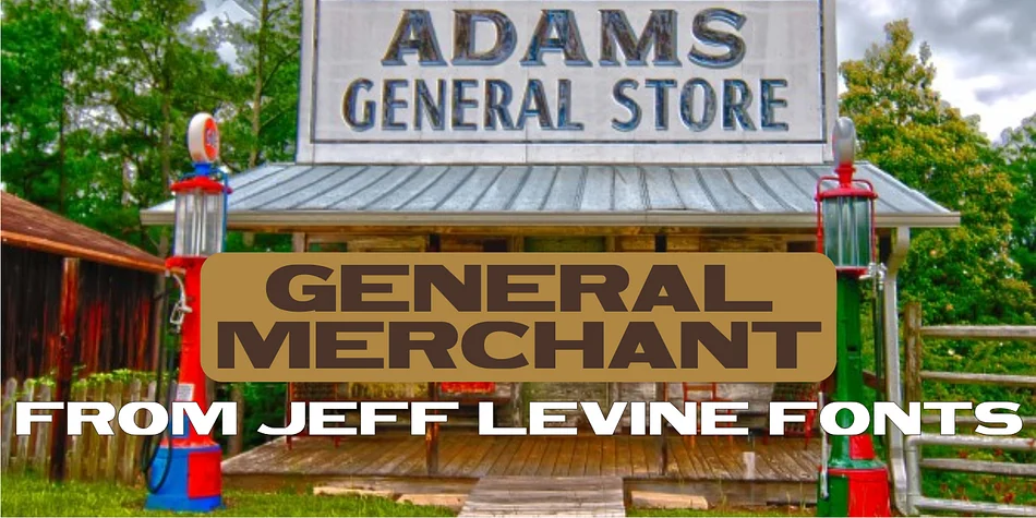 GENERAL MERCHANT JNL by Jeff Levine Fonts — Display Font