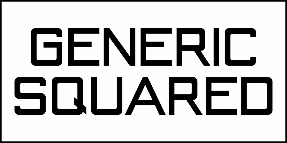 GENERIC SQUARED JNL by Jeff Levine Fonts — Display Font — thumbnail 2