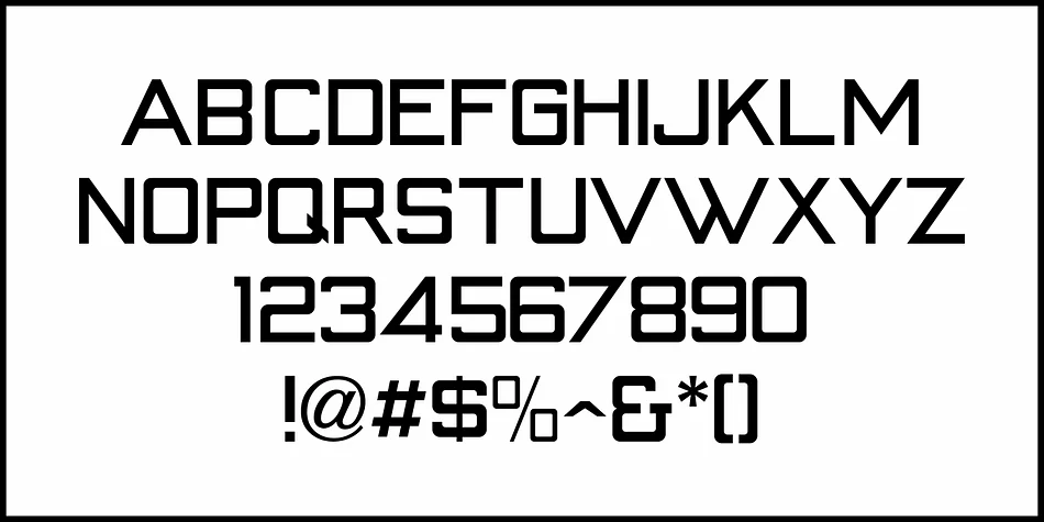 GENERIC SQUARED JNL by Jeff Levine Fonts — Display Font — thumbnail 3
