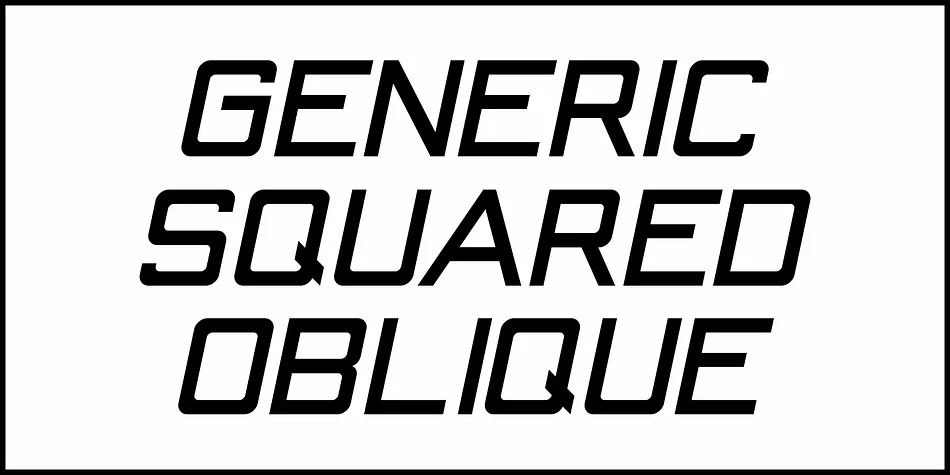 GENERIC SQUARED JNL by Jeff Levine Fonts — Display Font — thumbnail 4