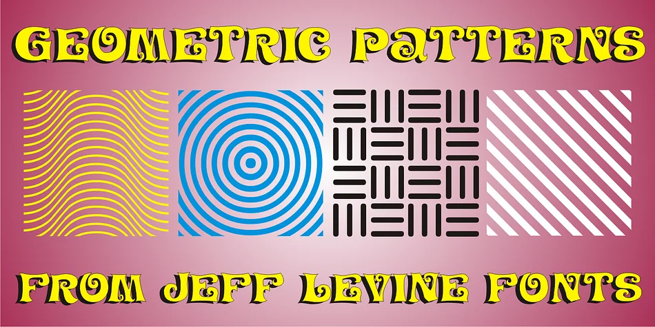 Geometric Patterns JNL by Jeff Levine Fonts — Dingbats Font