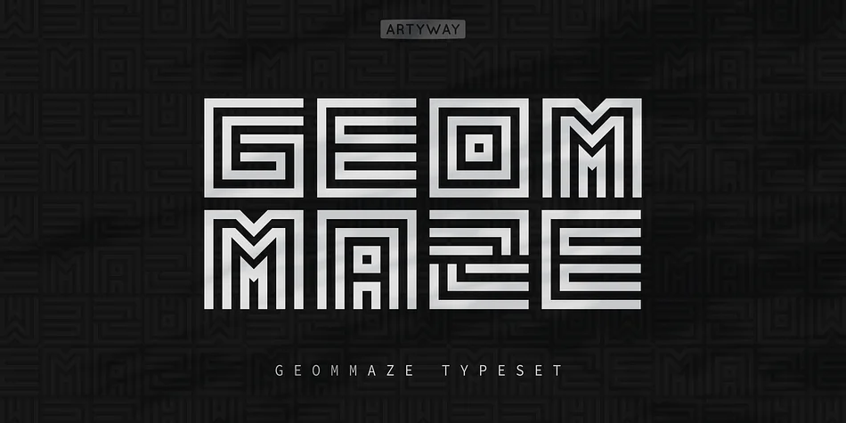 Geommaze by Artyway — Display Font