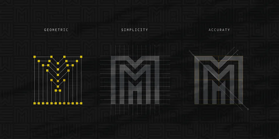Geommaze by Artyway — Display Font — thumbnail 2