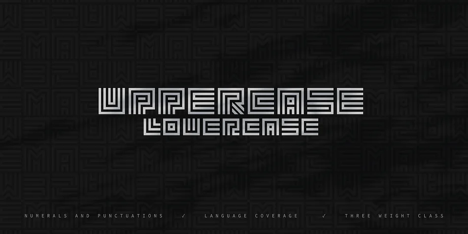 Geommaze by Artyway — Display Font — thumbnail 5