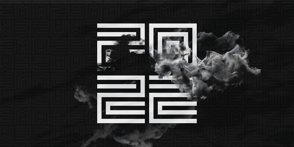 Geommaze by Artyway — Display Font — thumbnail 8