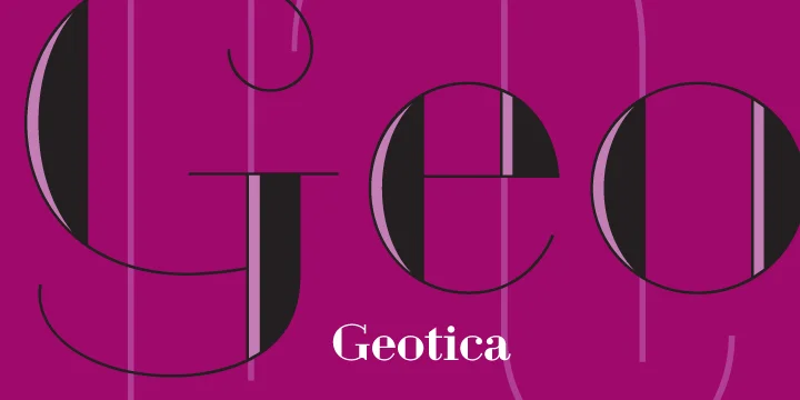 Geotica by exljbris Font Foundry — Decorative Font