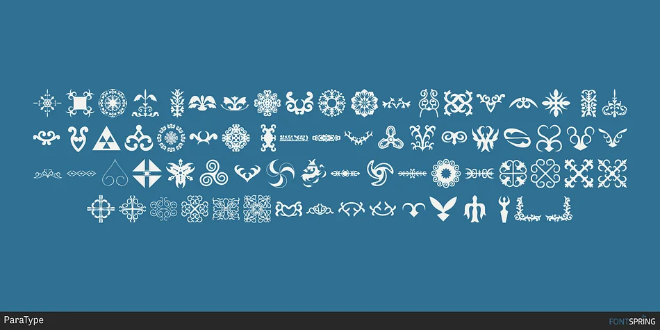 Ger by ParaType — Dingbats Font
