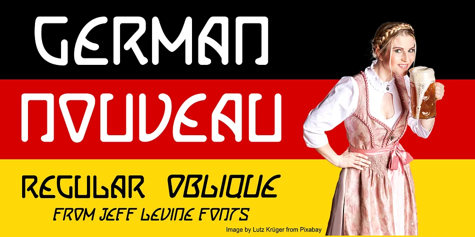 German Nouveau JNL by Jeff Levine Fonts — Decorative Font