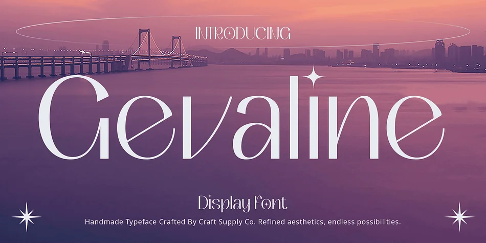 Gevaline by Craft Supply Co. — Decorative Font