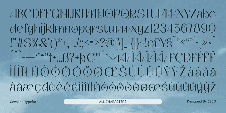 Gevaline by Craft Supply Co. — Decorative Font — thumbnail 6