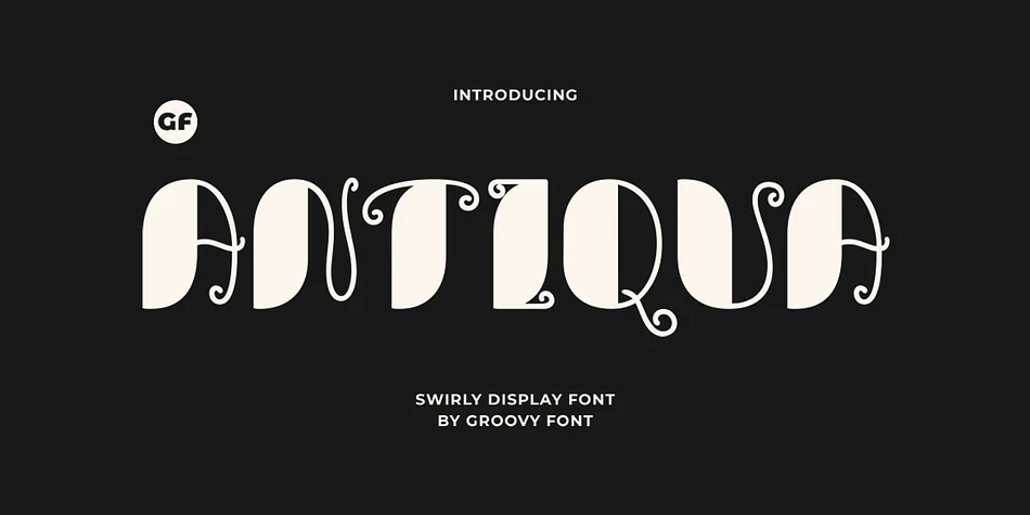 GF ANTIQUA by Groovy Font โ Display Font