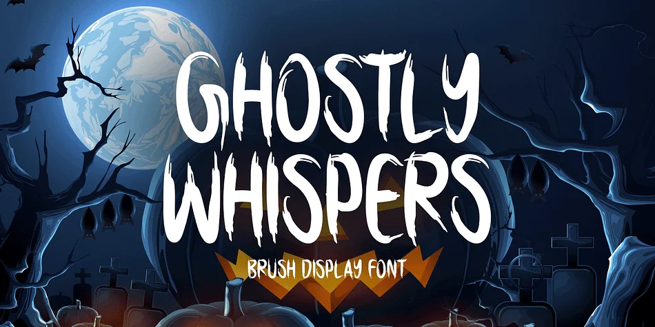 GHOSTLY WHISPERS by Seemly Fonts — Display Font