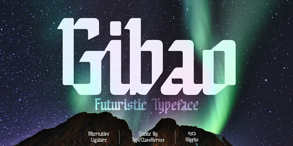 Gibao by TypeClassHeroes — Blackletter Font