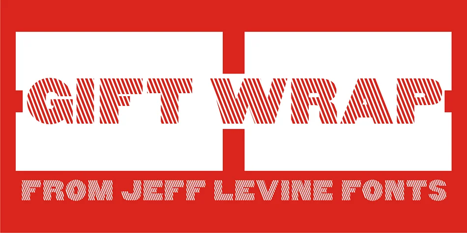 GIFT WRAP JNL by Jeff Levine Fonts — Display Font