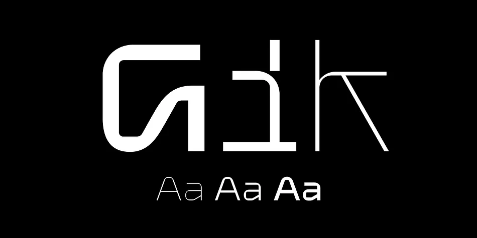 Gik by Serebryakov — Display Font