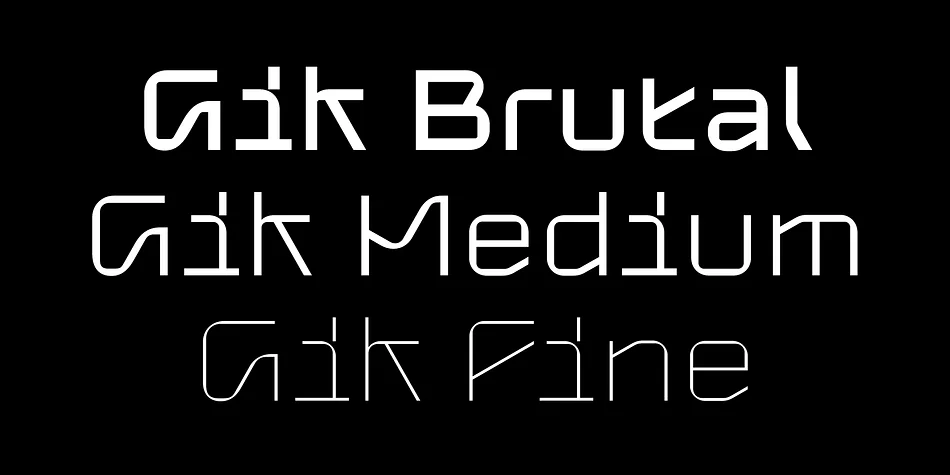Gik by Serebryakov — Display Font — thumbnail 3