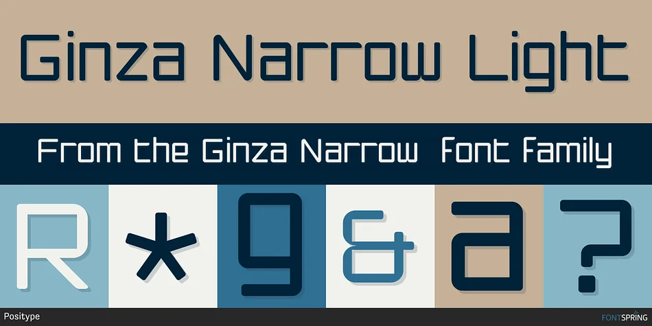 Ginza Narrow by Positype — Display Font