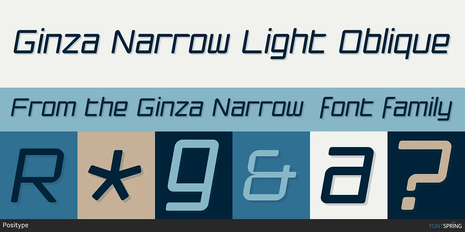 Ginza Narrow by Positype — Display Font — thumbnail 2