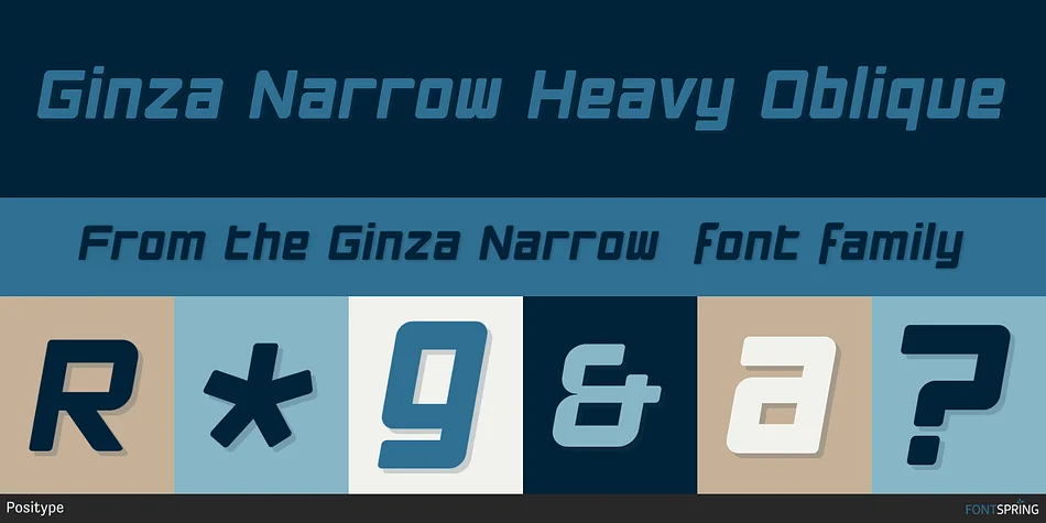 Ginza Narrow by Positype — Display Font — thumbnail 6