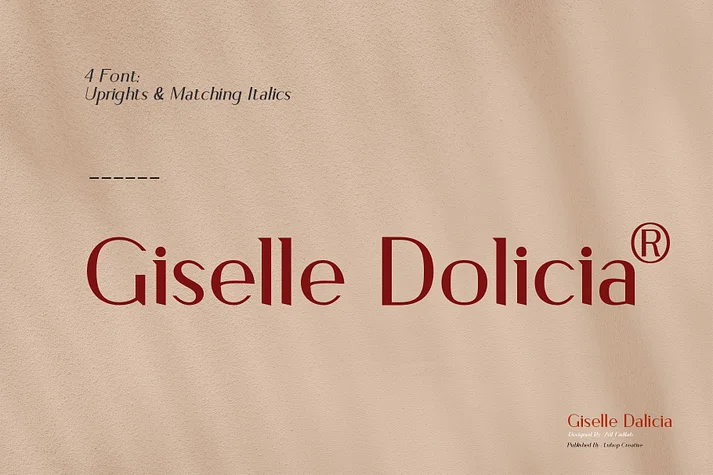 Giselle Dolicia by Luhop Creative — Display Font
