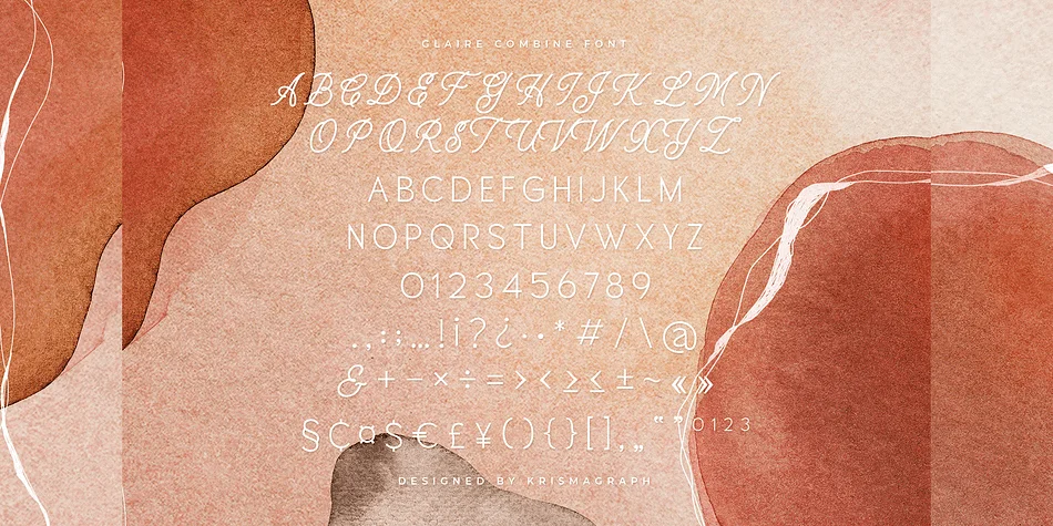 Glaire by Krismagraph — Display Font — thumbnail 4