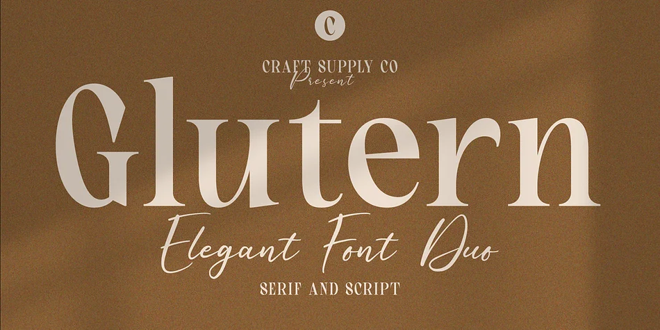 Glutern by Craft Supply Co. — Display Font