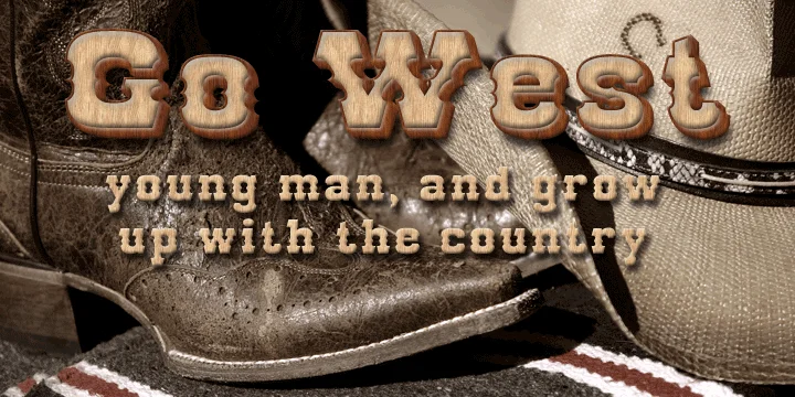 Go West by FontMesa — Decorative Font