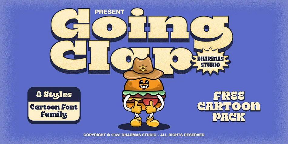 Going Clap by Dharmas Studio — Decorative Font
