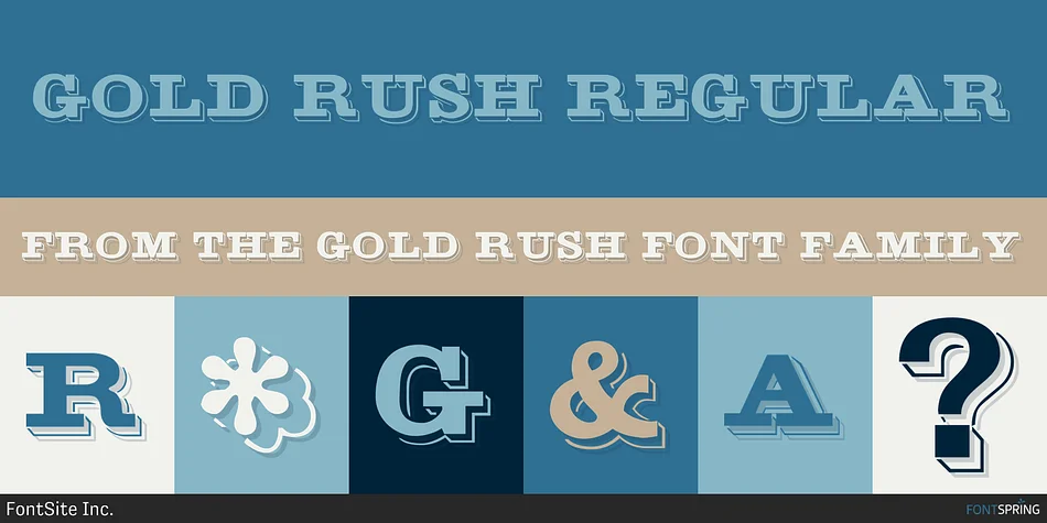 GOLD RUSH by FontSite Inc. — Decorative Font