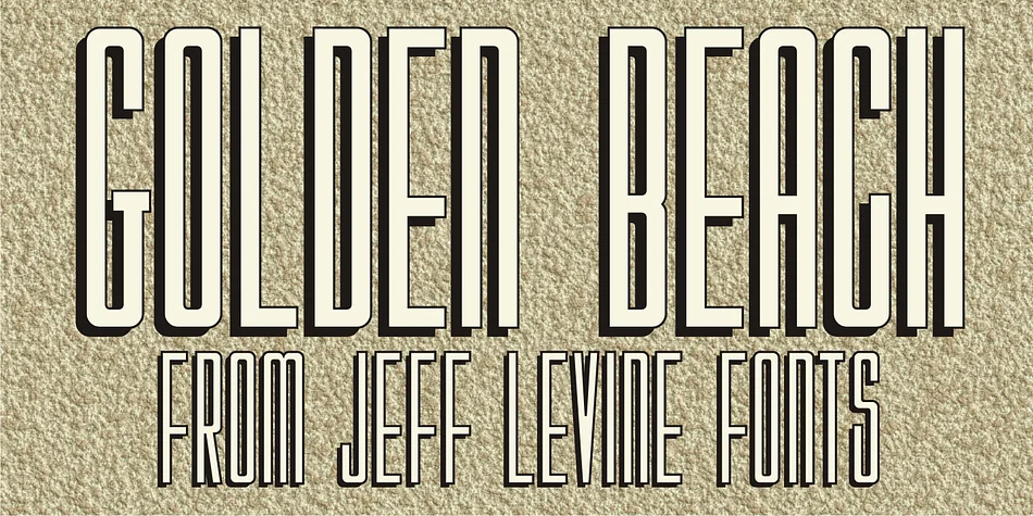 GOLDEN BEACH JNL by Jeff Levine Fonts — Display Font