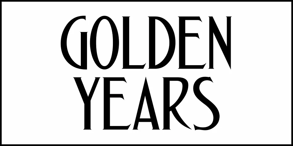 GOLDEN YEARS JNL by Jeff Levine Fonts — Decorative Font — thumbnail 2